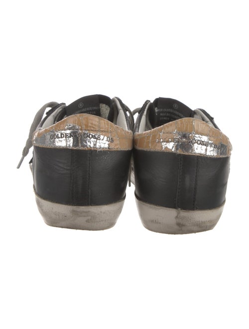 Golden Goose Leather Printed Sneakers