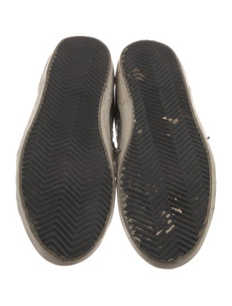 Golden Goose Leather Printed Sneakers