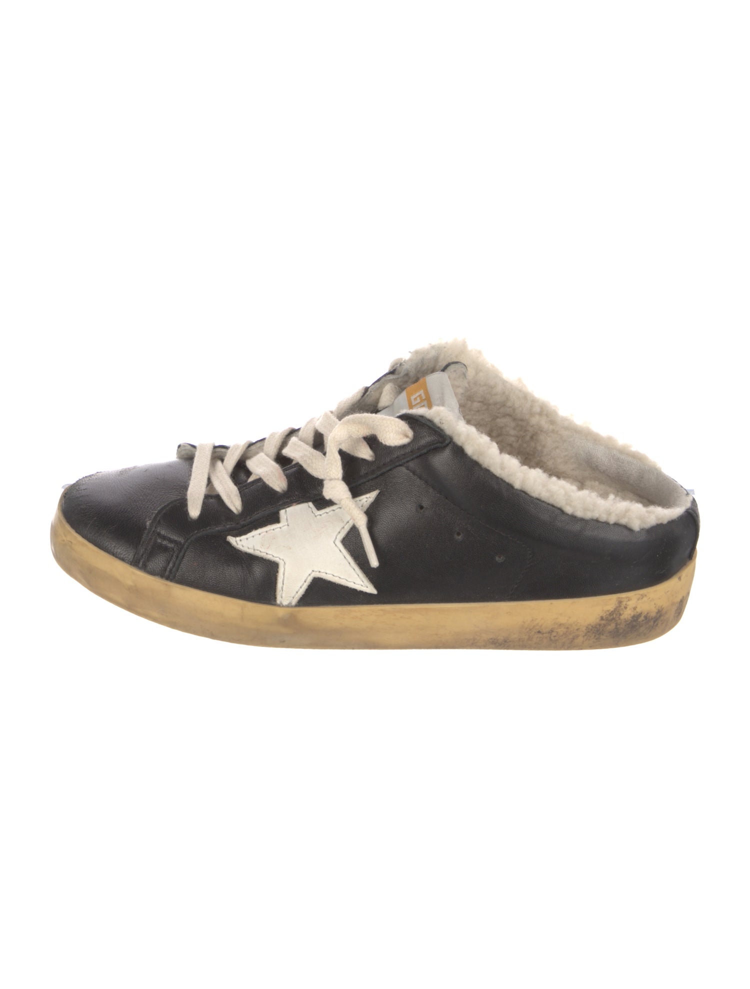Golden Goose Leather Distressed Accents Sneakers