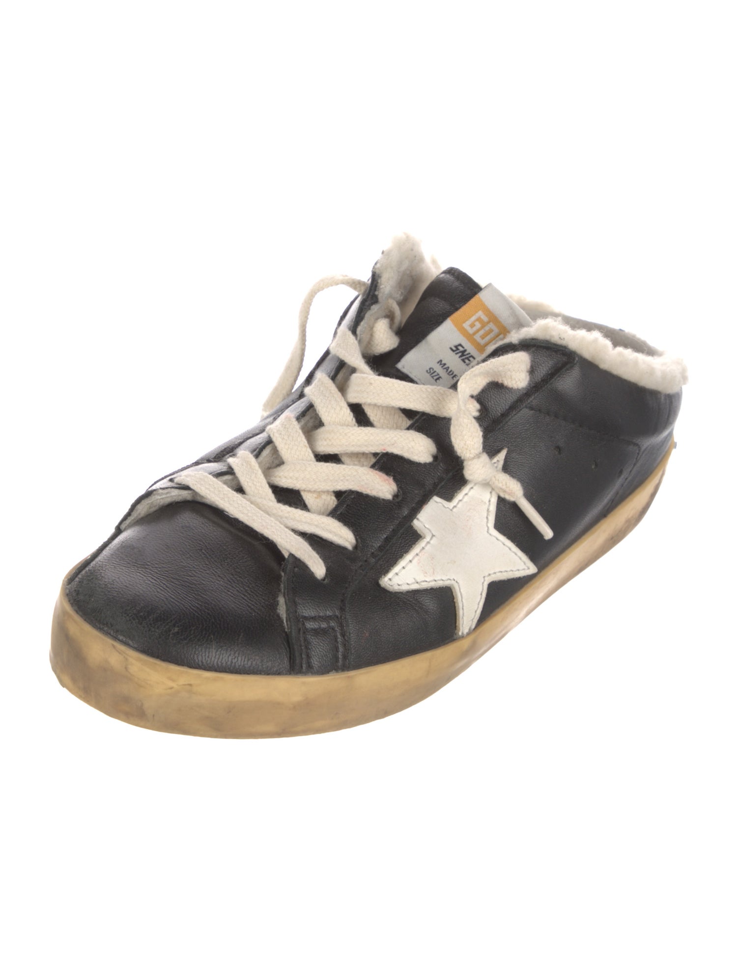 Golden Goose Leather Distressed Accents Sneakers
