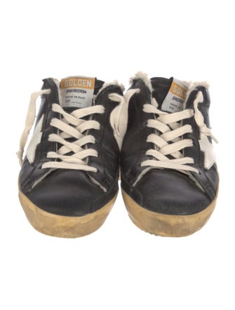 Golden Goose Leather Distressed Accents Sneakers