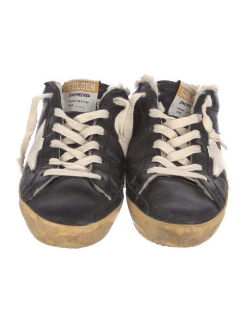 Golden Goose Leather Distressed Accents Sneakers
