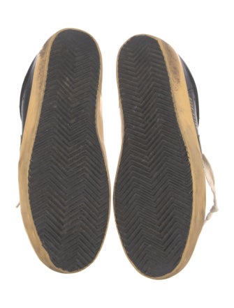Golden Goose Leather Distressed Accents Sneakers