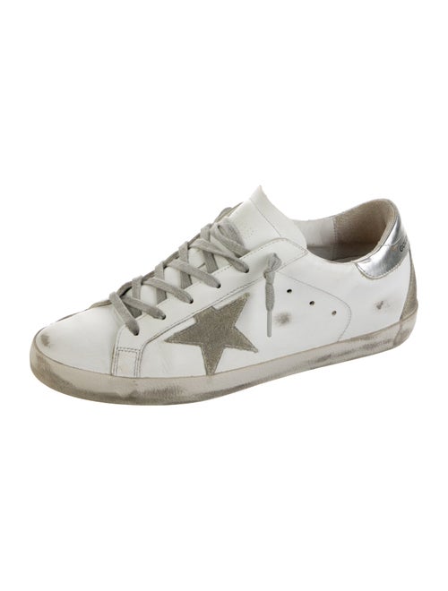 Golden Goose Leather Colorblock Pattern Sneakers
