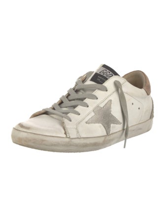 Golden Goose Leather Printed Sneakers