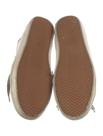 Golden Goose Leather Printed Sneakers