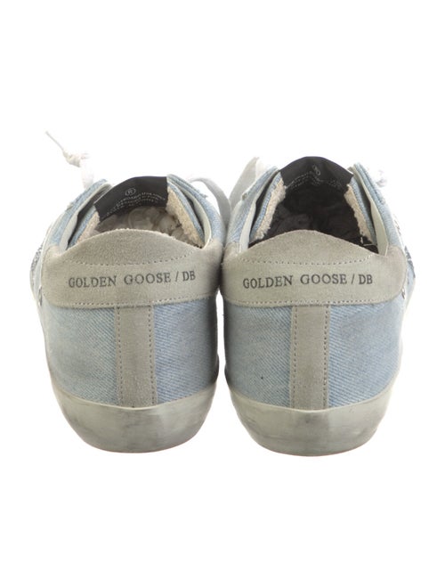 Golden Goose Denim Glitter Accents Sneakers