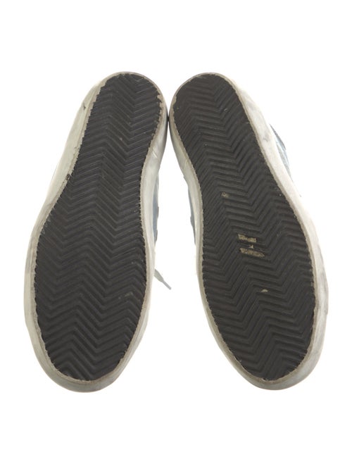Golden Goose Denim Glitter Accents Sneakers