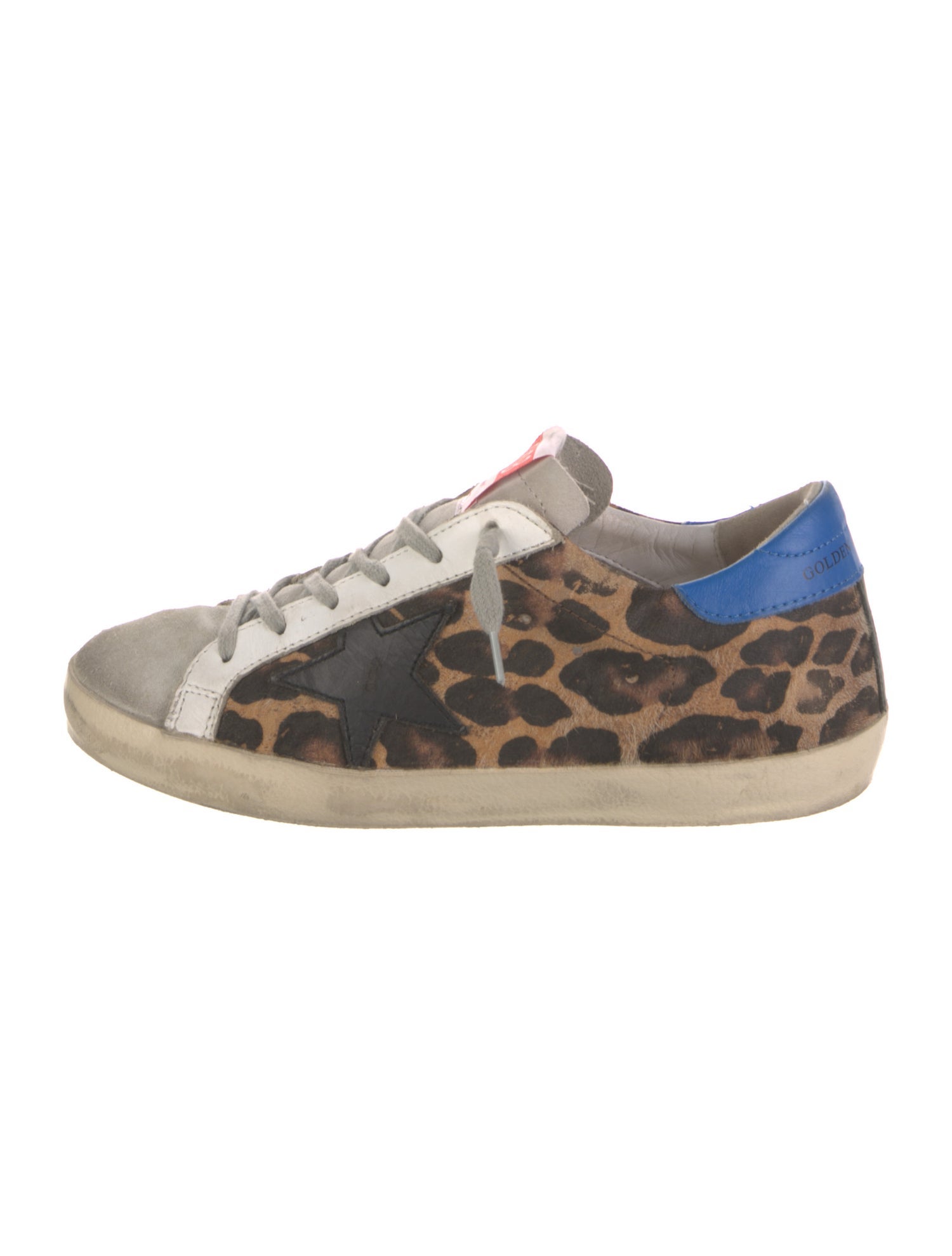 Golden Goose Ponyhair Animal Print Sneakers
