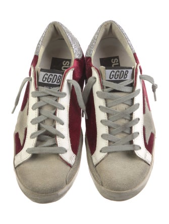 Golden Goose Velvet Printed Sneakers