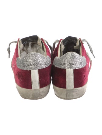 Golden Goose Velvet Printed Sneakers