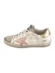 Golden Goose Leather Colorblock Pattern Sneakers
