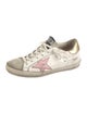 Golden Goose Leather Colorblock Pattern Sneakers