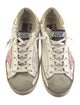Golden Goose Leather Colorblock Pattern Sneakers