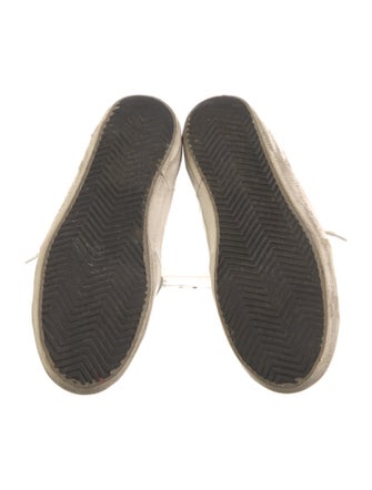 Golden Goose Leather Colorblock Pattern Sneakers