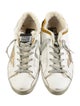 Golden Goose Leather Colorblock Pattern Sneakers