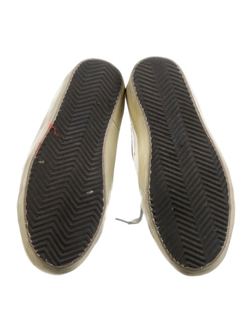 Golden Goose Leather Colorblock Pattern Sneakers