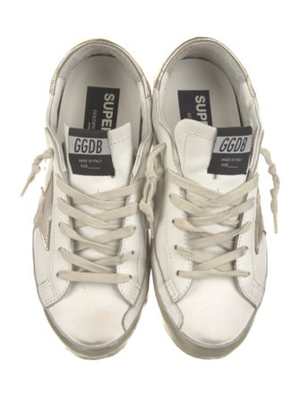 Golden Goose Leather Distressed Accents Sneakers
