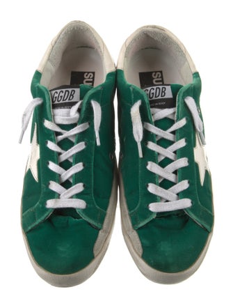 Golden Goose Velvet Distressed Accents Sneakers