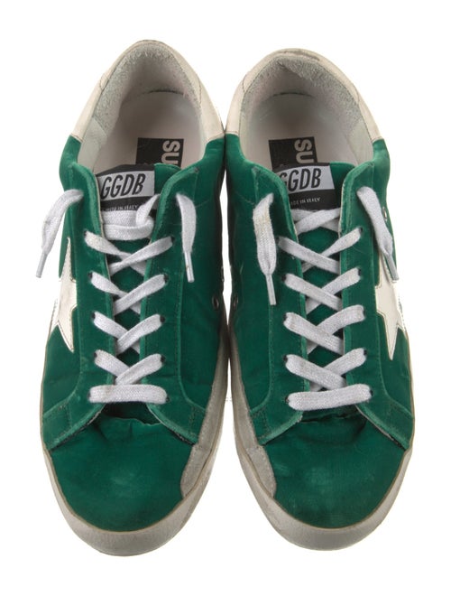 Golden Goose Velvet Distressed Accents Sneakers