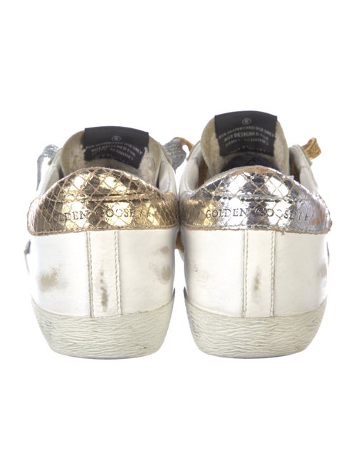 Golden Goose Leather Distressed Accents Sneakers
