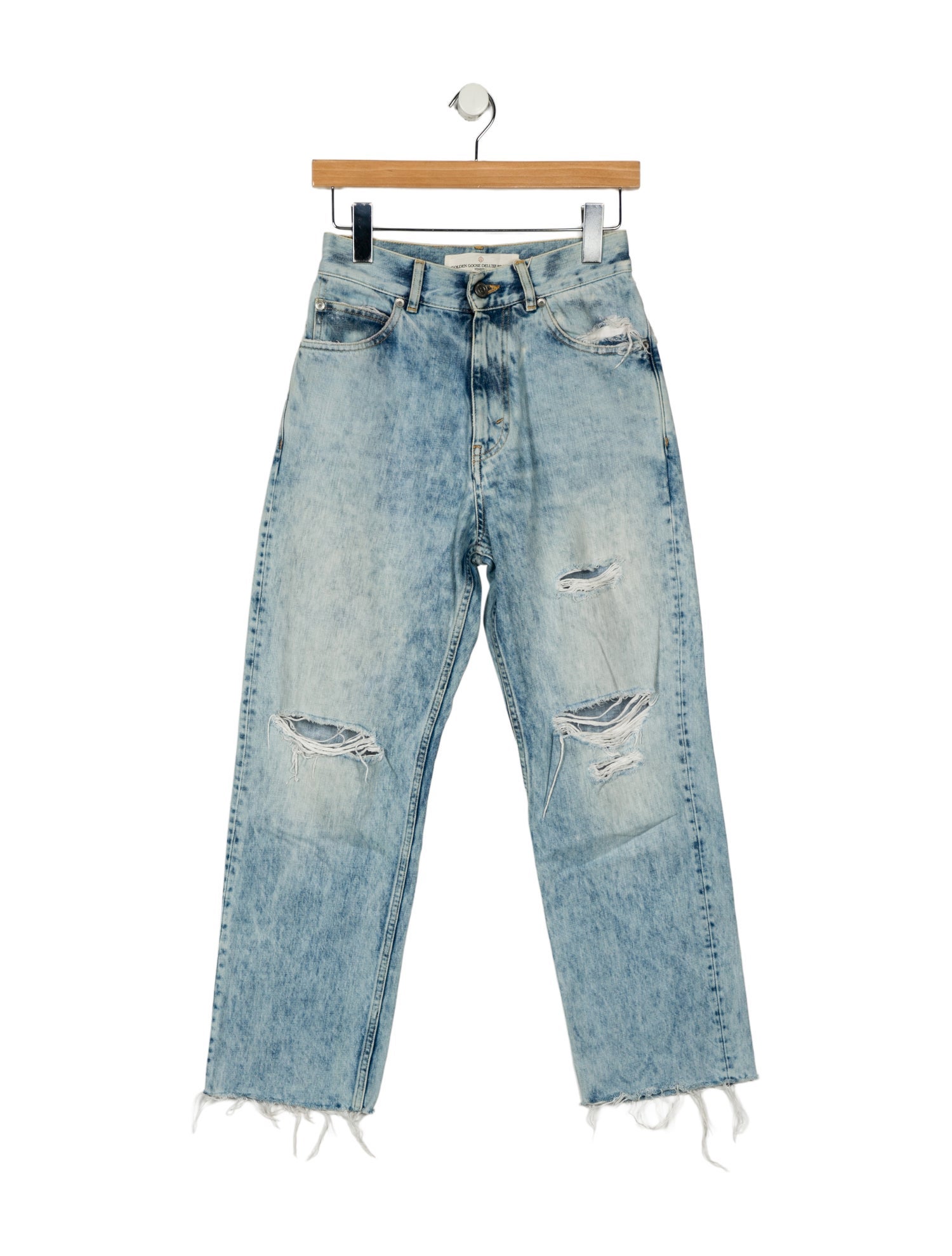 Golden Goose High-Rise Straight Leg Jeans