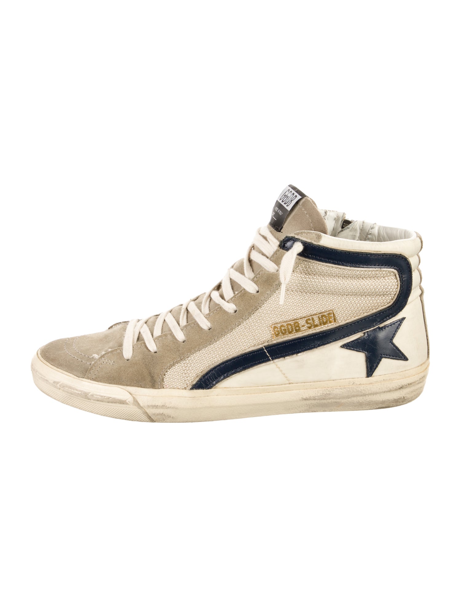 Golden Goose Leather Distressed Accents Sneakers