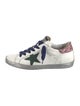 Golden Goose Leather Printed Sneakers