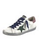 Golden Goose Leather Printed Sneakers