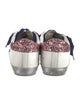 Golden Goose Leather Printed Sneakers