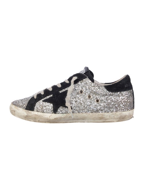 Golden Goose Glitter Printed Sneakers