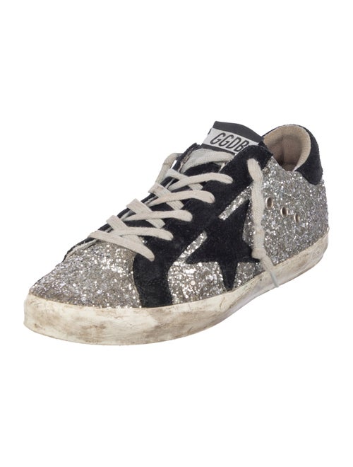 Golden Goose Glitter Printed Sneakers