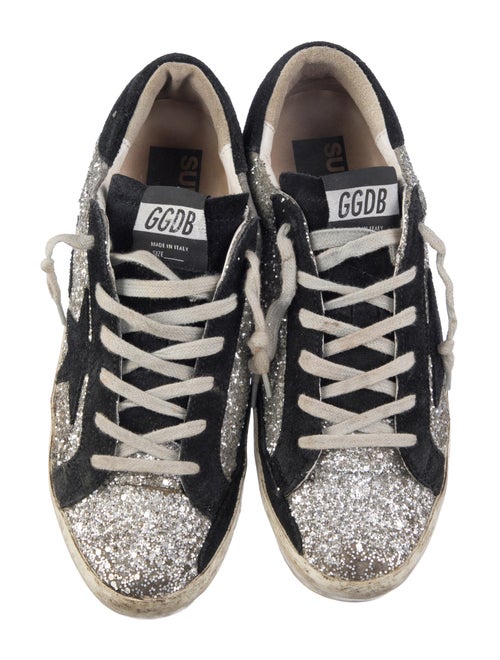 Golden Goose Glitter Printed Sneakers