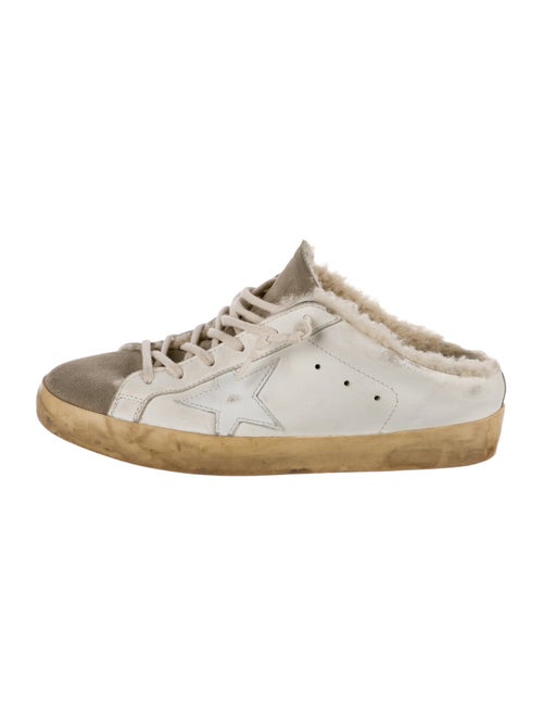 Golden Goose Leather Colorblock Pattern Sneakers