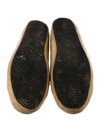 Golden Goose Leather Colorblock Pattern Sneakers