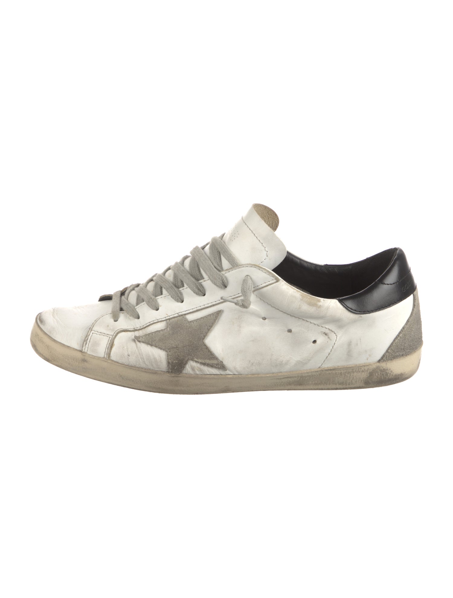 Golden Goose Leather Distressed Accents Sneakers
