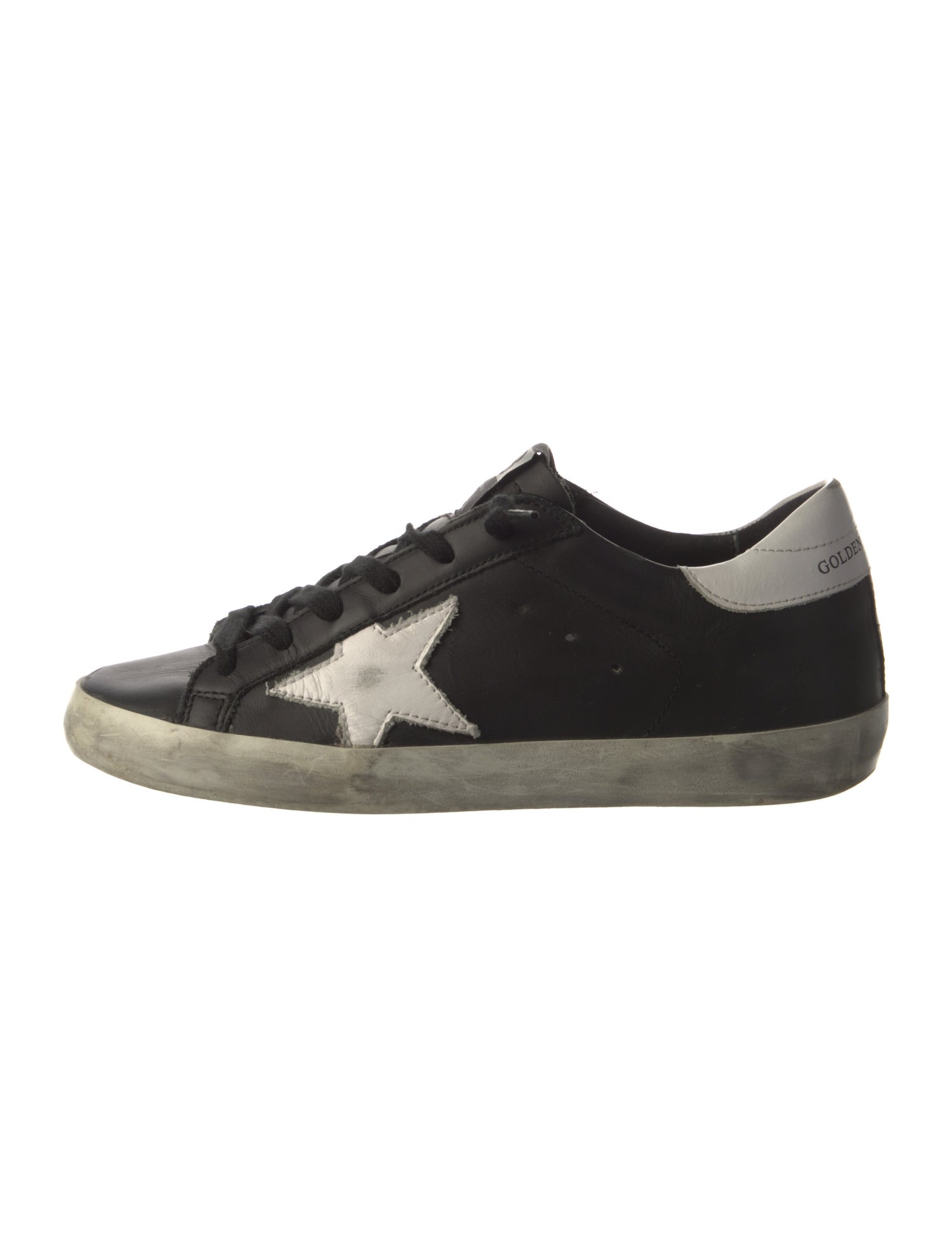 Golden Goose Leather Distressed Accents Sneakers