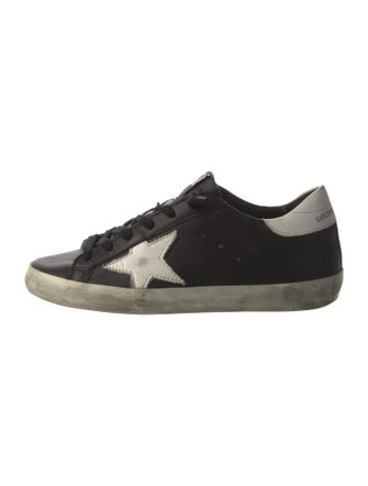 Golden Goose Leather Distressed Accents Sneakers