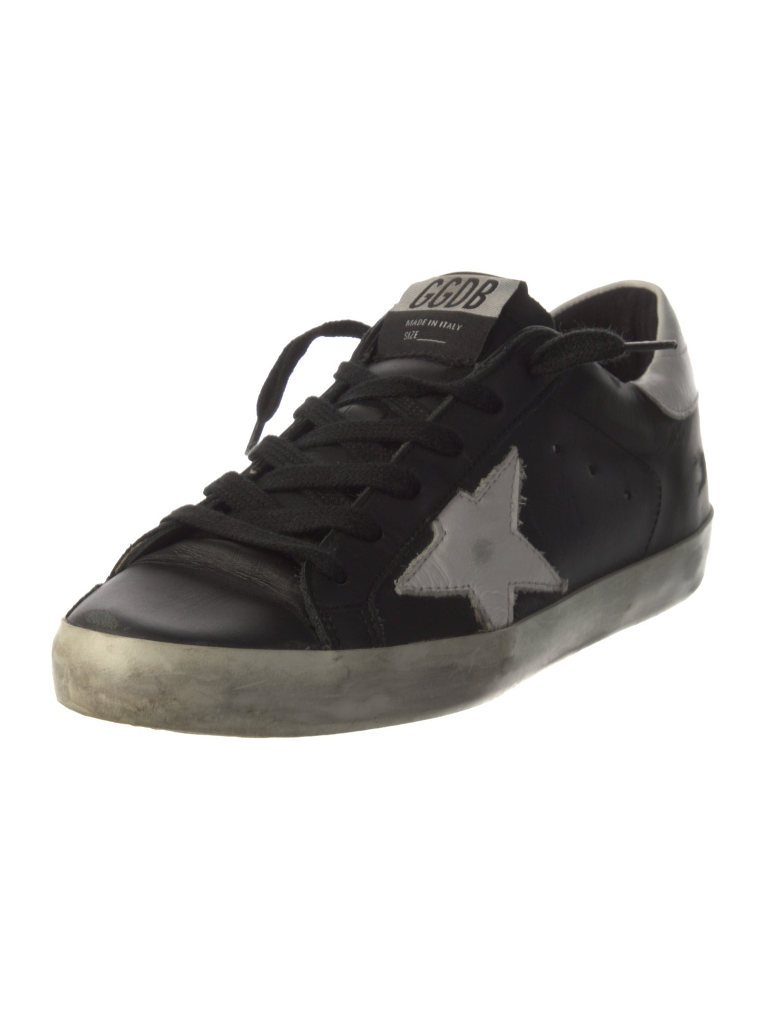 Golden Goose Leather Distressed Accents Sneakers