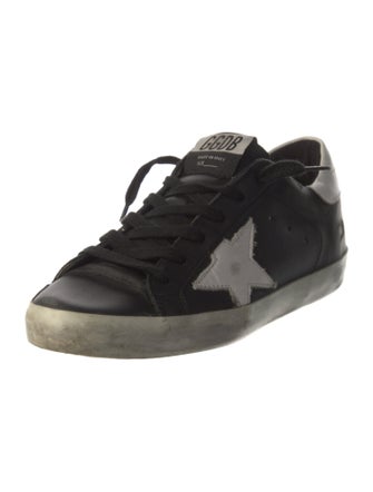 Golden Goose Leather Distressed Accents Sneakers