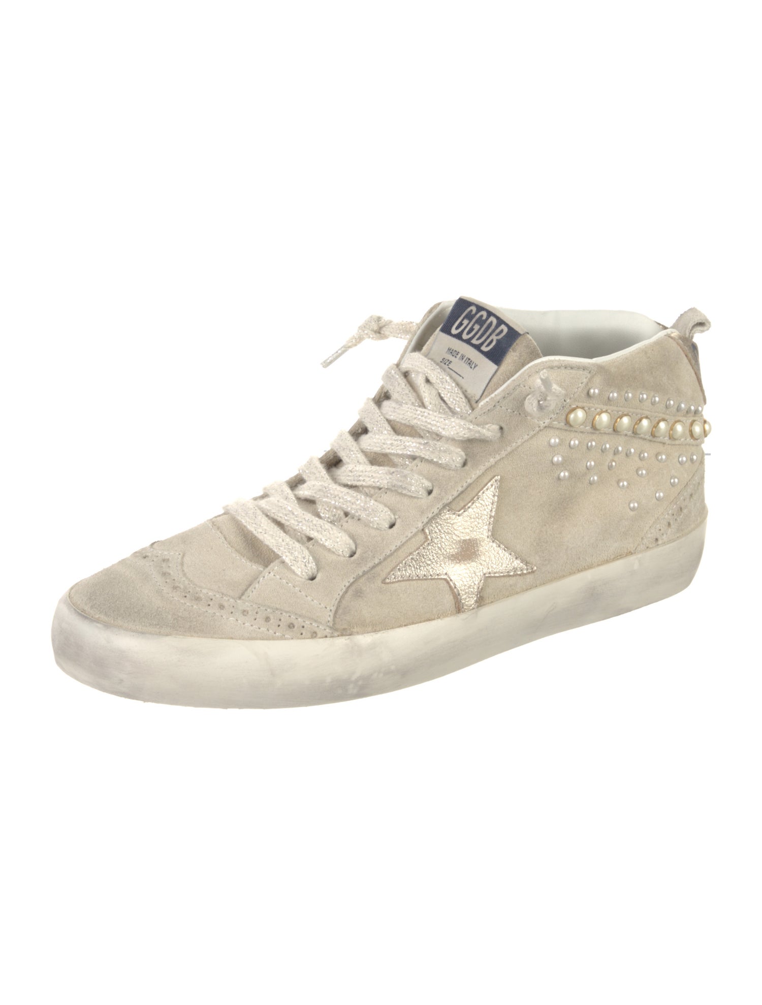 Golden Goose Suede Distressed Accents Sneakers