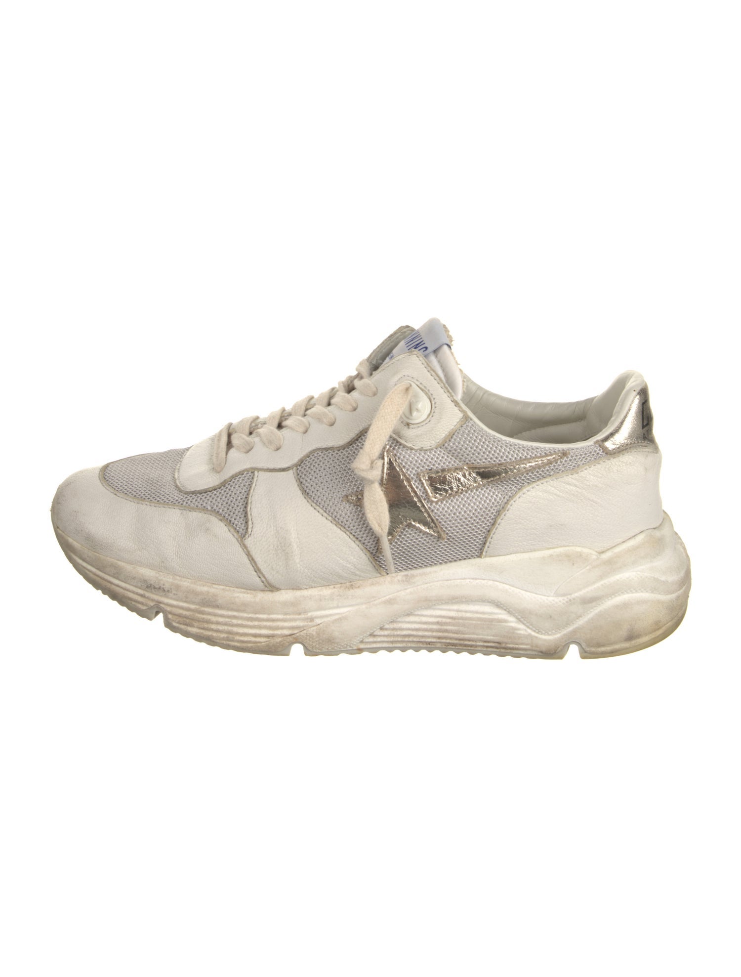 Golden Goose Leather Mesh Accents Sneakers
