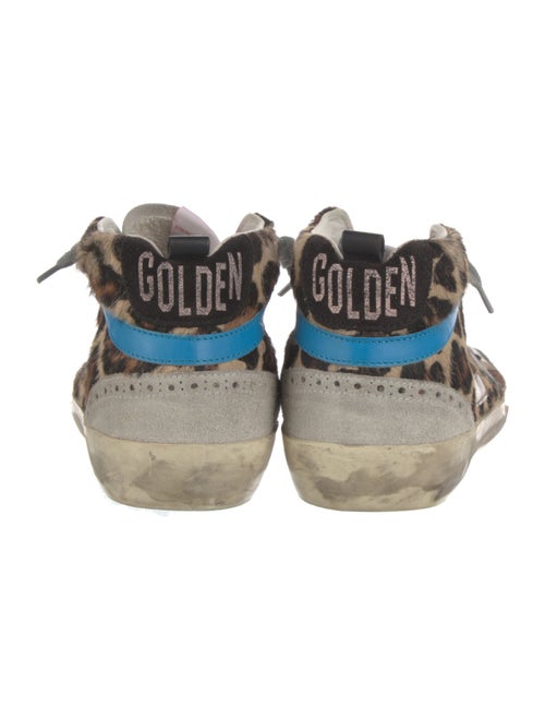 Golden Goose Ponyhair Animal Print Sneakers