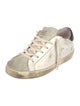 Golden Goose Leather Colorblock Pattern Sneakers