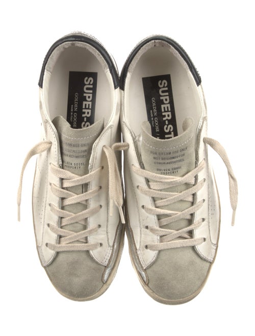 Golden Goose Leather Colorblock Pattern Sneakers