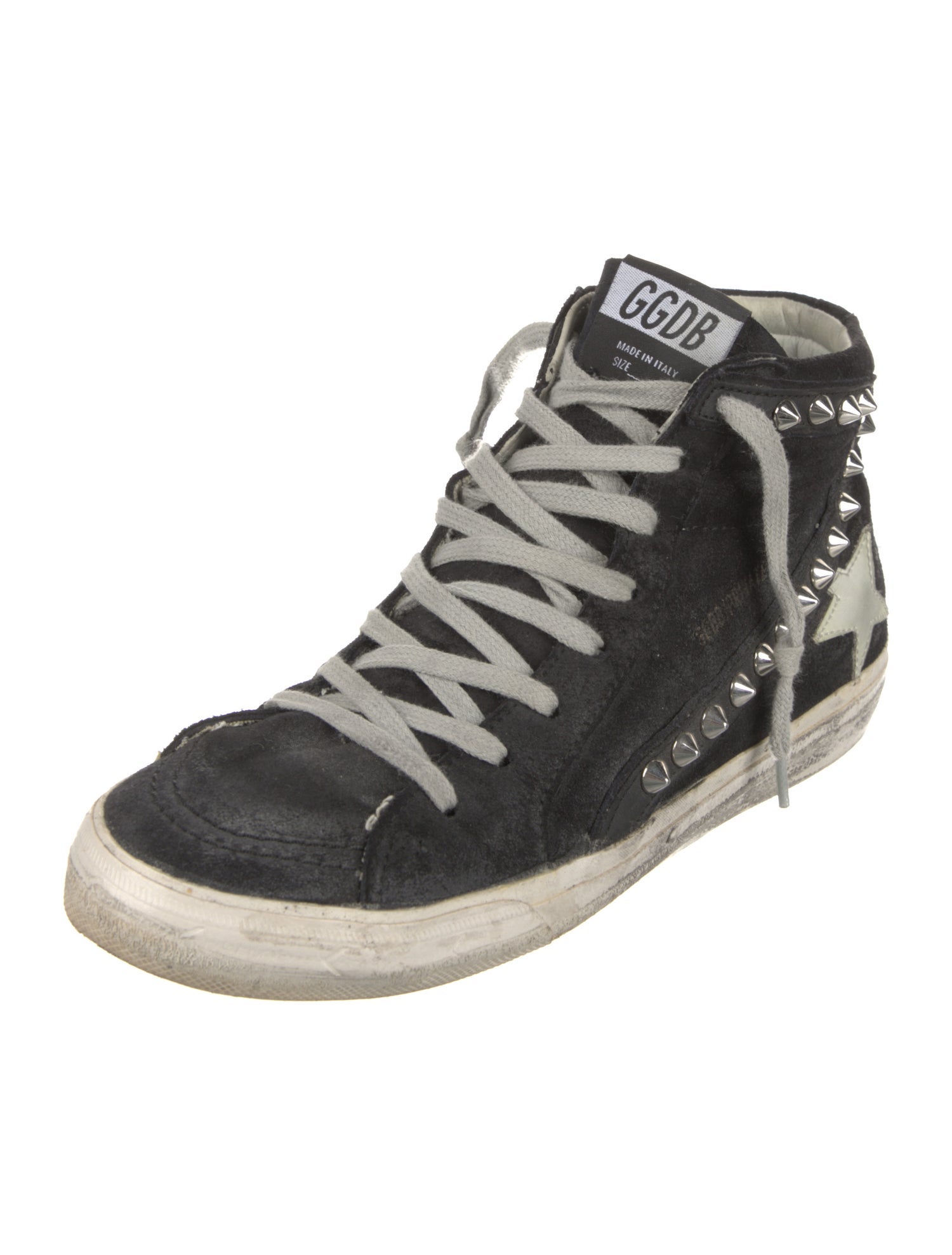 Golden Goose Suede Distressed Accents Sneakers