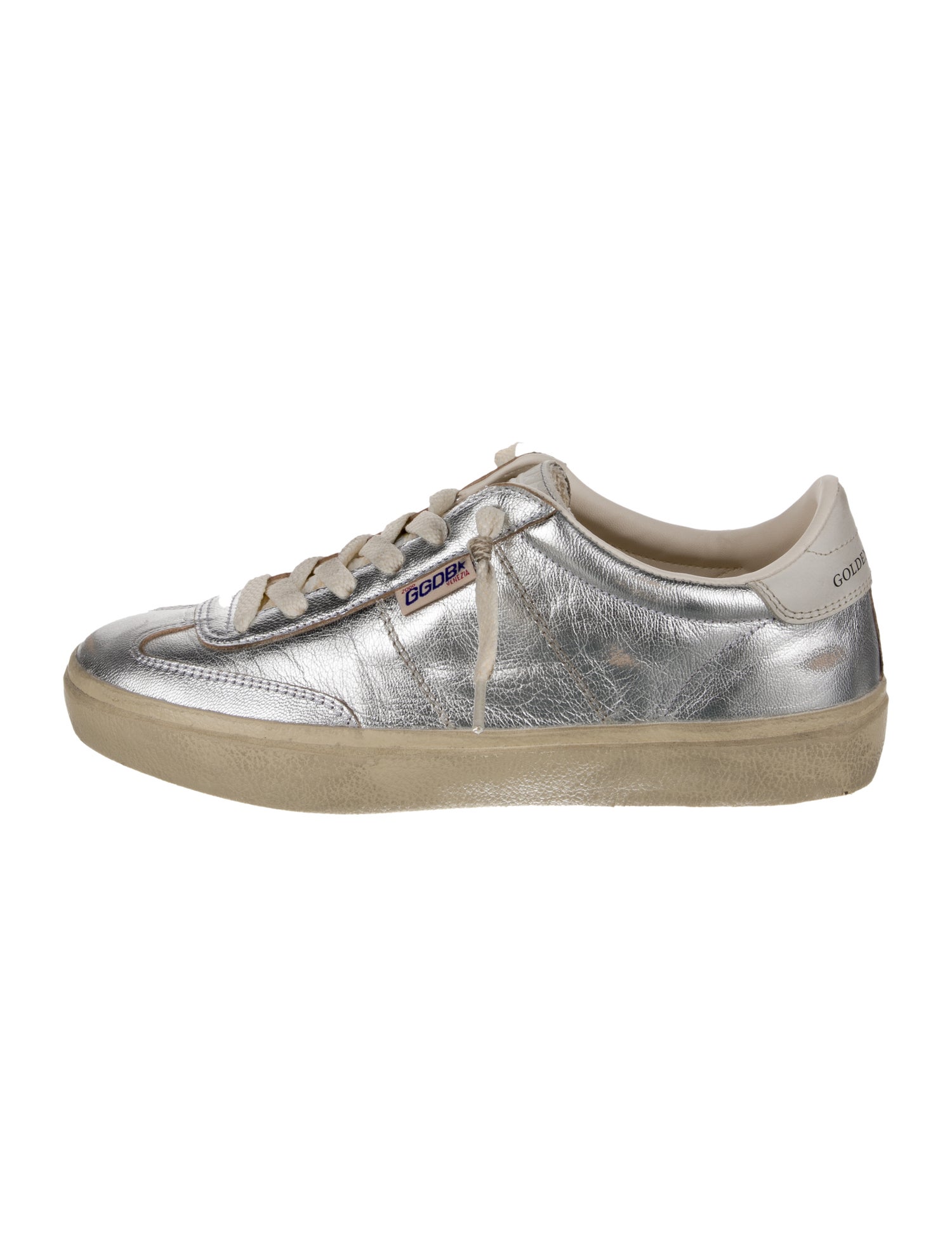 Golden Goose Leather Distressed Accents Sneakers