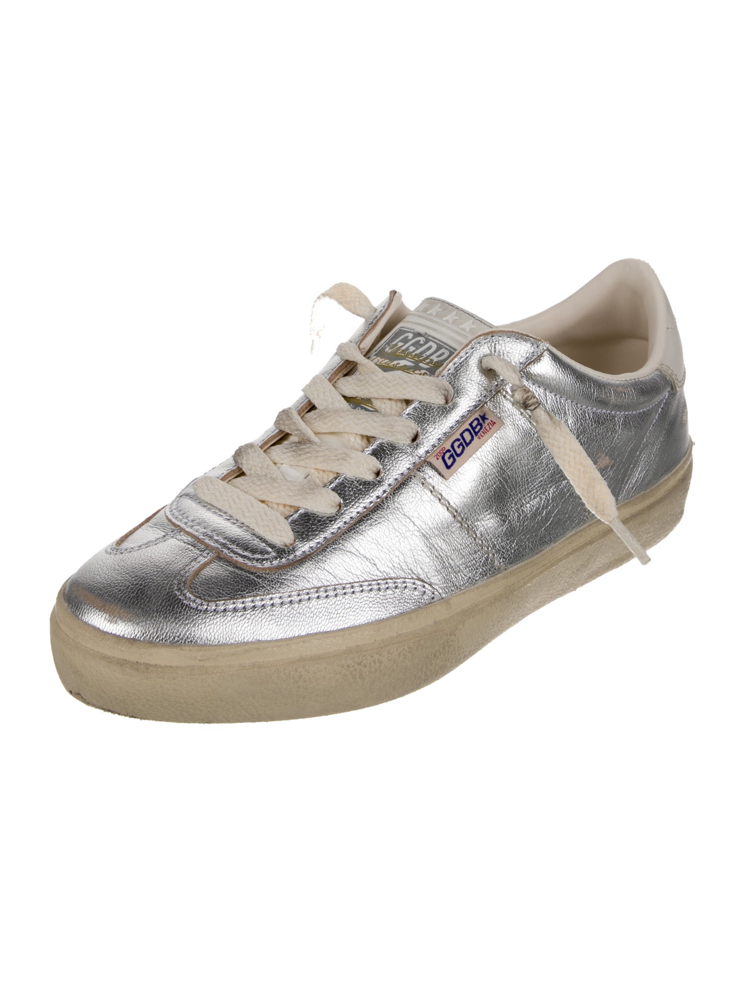 Golden Goose Leather Distressed Accents Sneakers