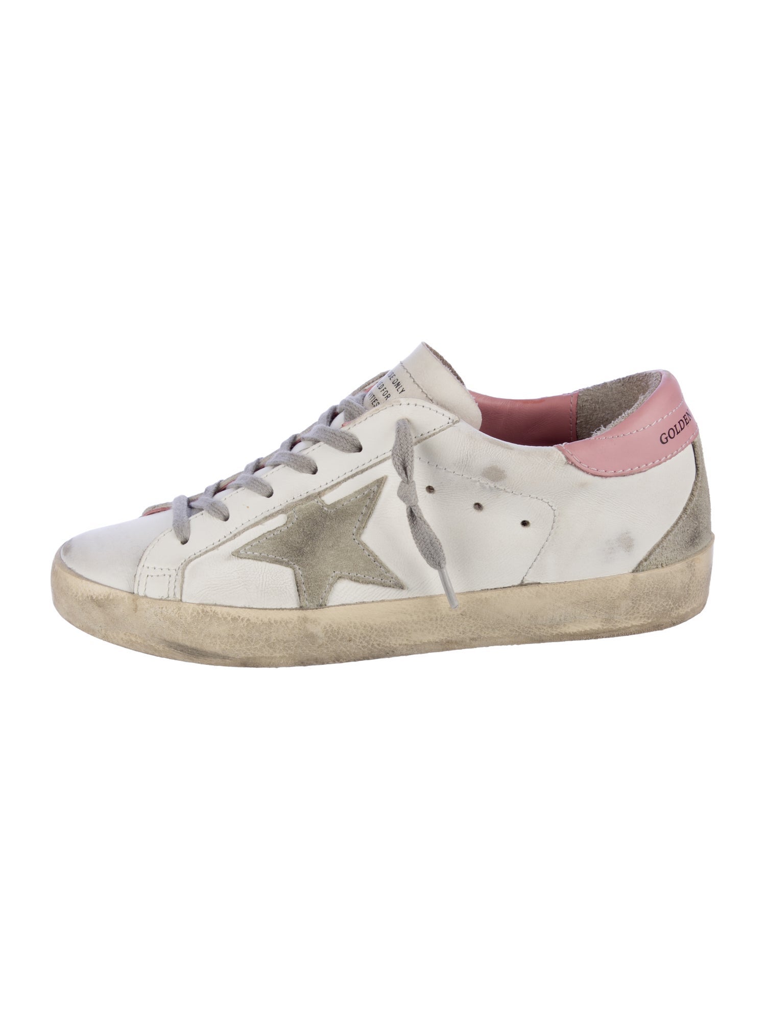 Golden Goose Leather Distressed Accents Sneakers