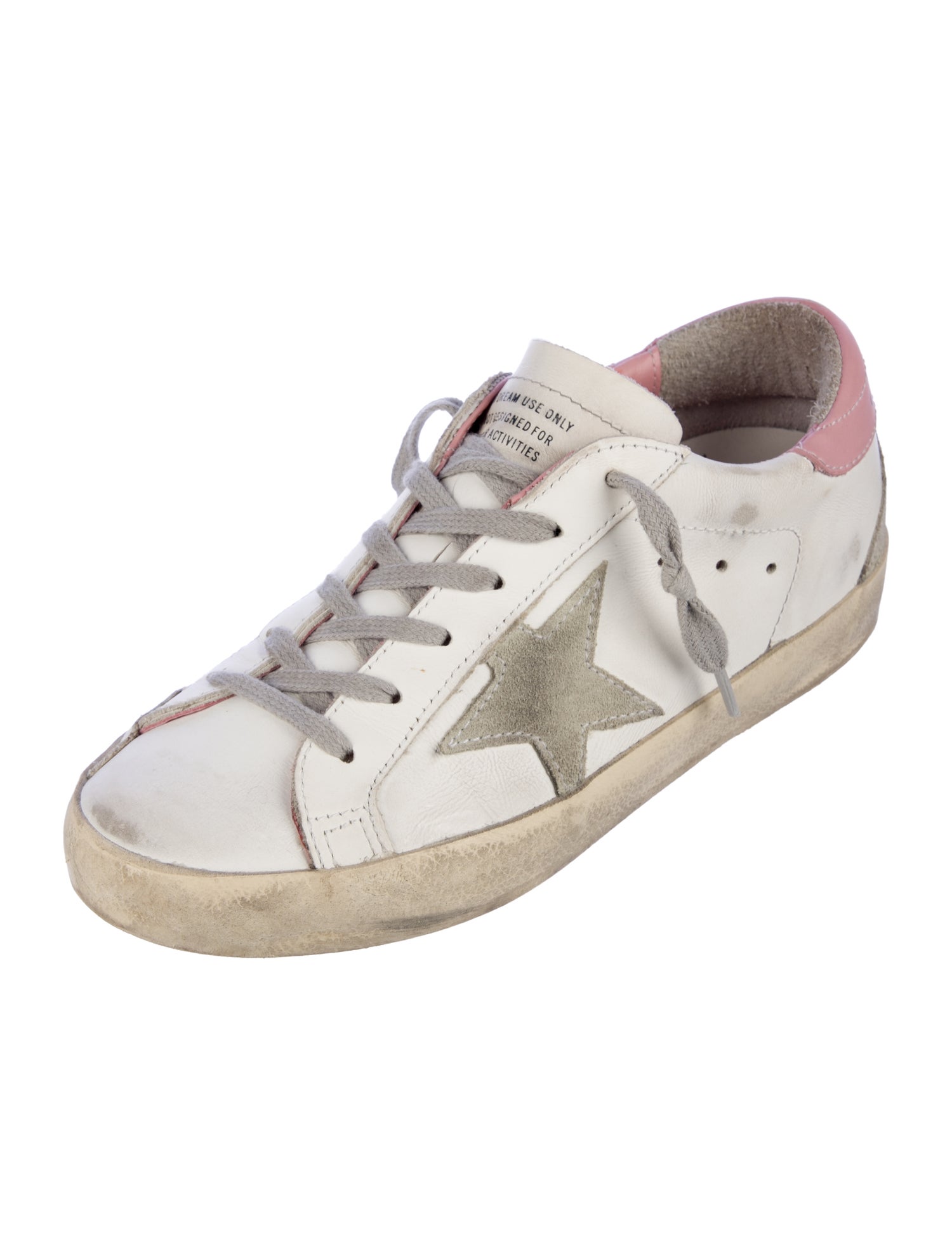 Golden Goose Leather Distressed Accents Sneakers